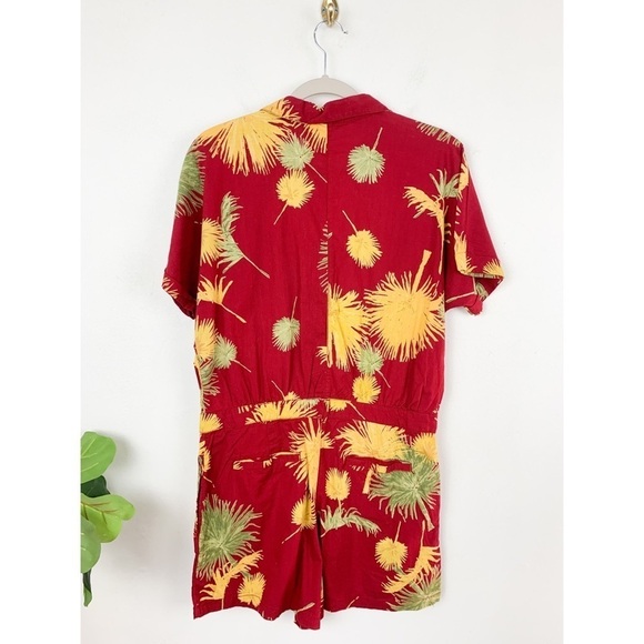 NWT Free People Hawaiian Tropical Cotton Romper Sz M - Picture 3 of 13